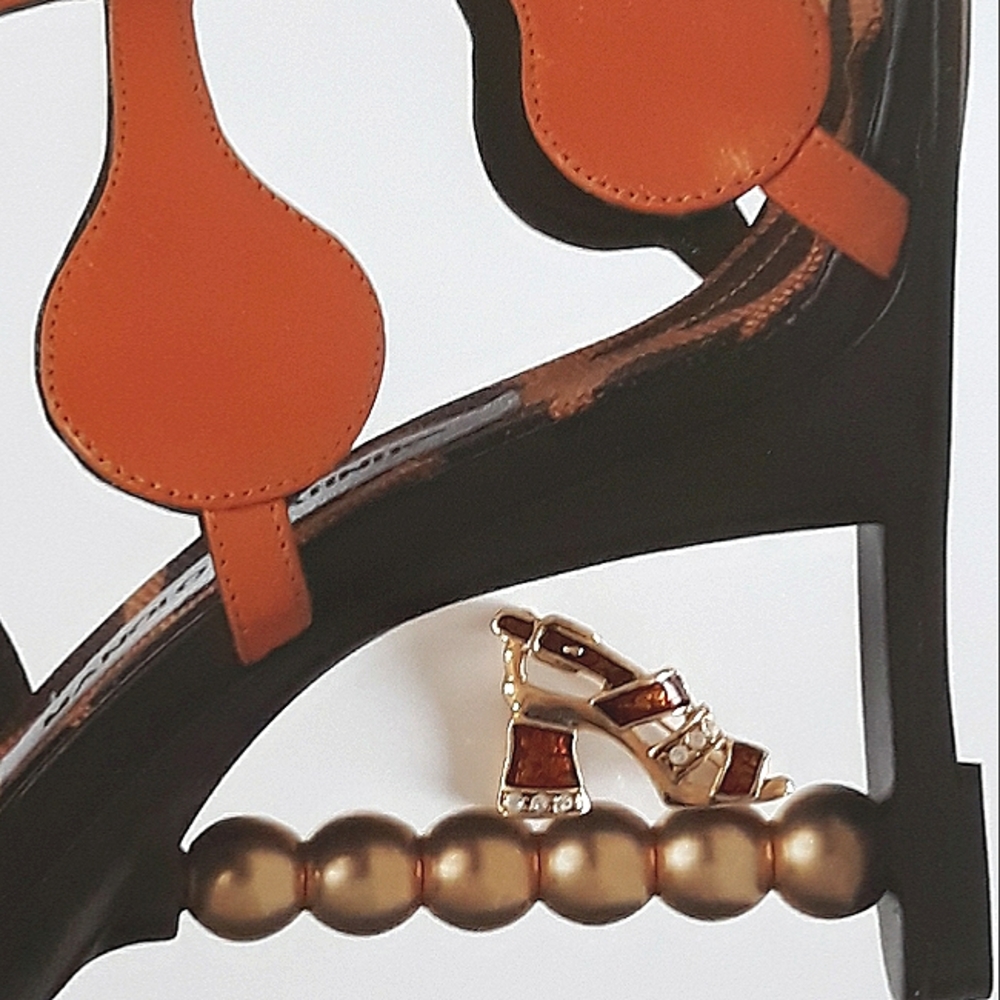 1970s SFJ Steinmetz Fine Jewelry platform heel pin